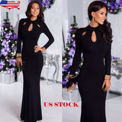 

Women Long Dress Maxi Autumn Winter Big Sizes Lace Patchwork Dress Plus Size Sexy Party Dresses Black Clothing, As pic