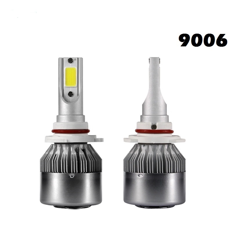 

C6 2PCS Super Bright All in One COB Auto Car Headlights 9006 HB4 LED 72W 7600lm 12V 6000K 3000K Front Bulb Headlamp