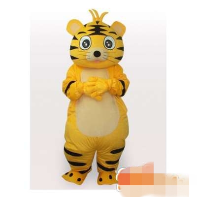 

Custom Newly Yellow tiger mascot costume Adult Size free shipping