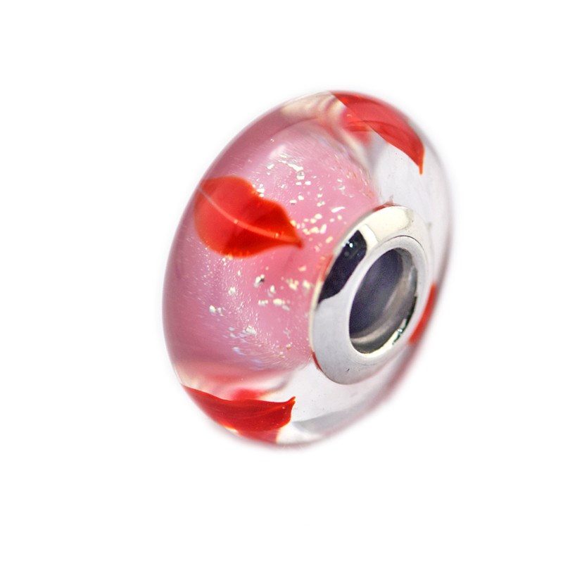 2018 Spring 925 Sterling Silver Jewelry Kisses All Round Murano Charms Original Beads Fits women Jewelry Making Pandora Bracelets-image-414531632