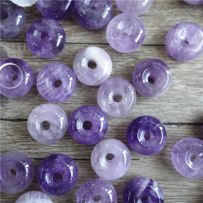 

100% Natural High Qualtiy Brazilian Amethyst Mat Flat Round 13mm Loose Gemstoes For Jewelry Making 20pcs/Lot