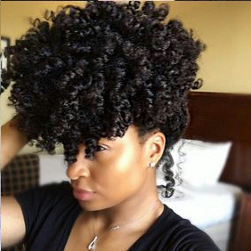 

Short human hair ponytail clip in high afro kinky curly human hair drawstring ponytail hair extension for black women 140g
