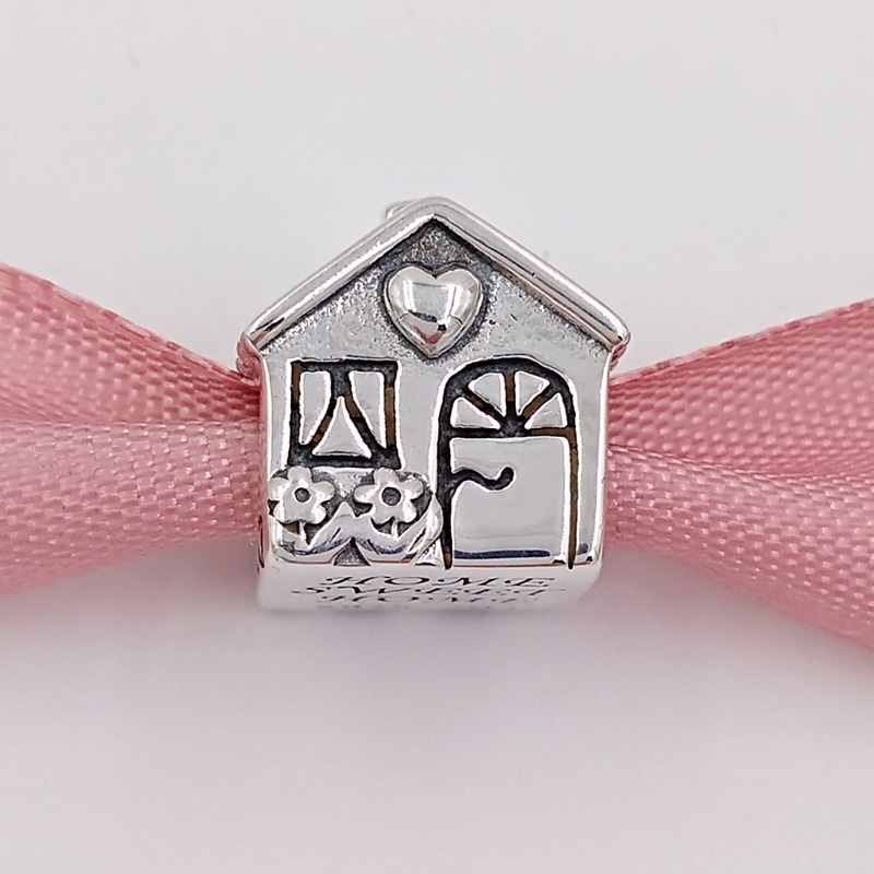 

Andy Jewel Authentic 925 Sterling Silver Beads Home Sweet Home Charm Fits European Pandora Style Jewelry Bracelets & Necklace 791267 house