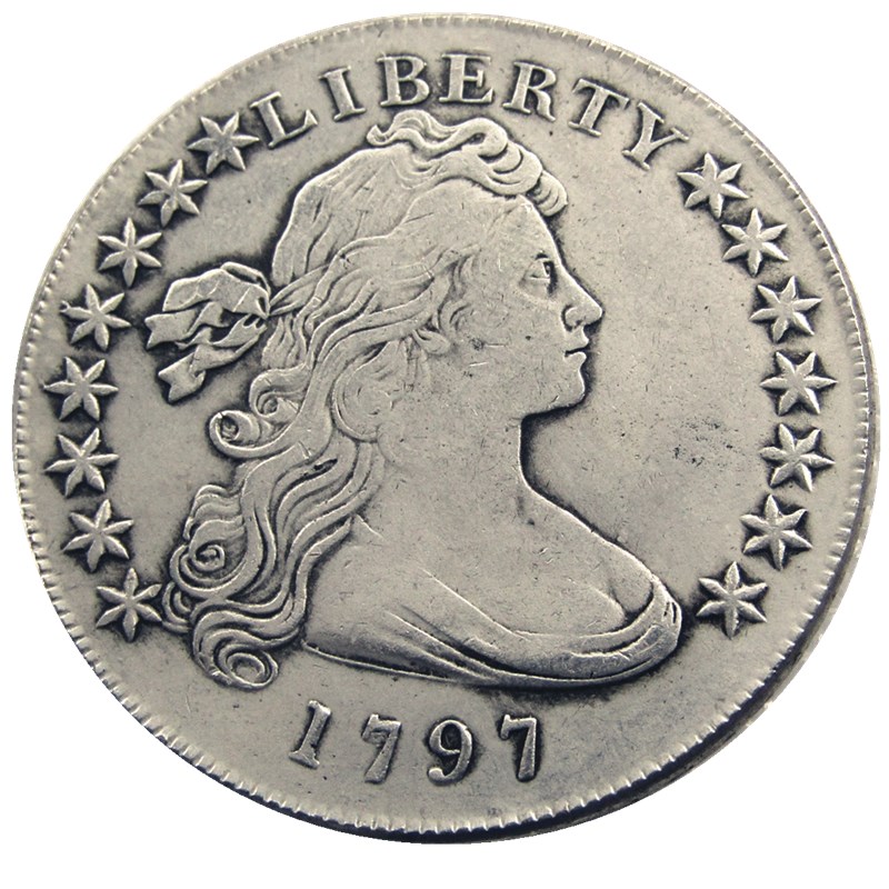 

United States Of America 1797 Liberty Brass Silver Plated Replica Letter Edge Coins cheap factory price