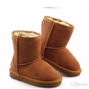 

Hot New Real Top-quality Kid Boys girls children baby 5281 warm snow boots Teenage Students Snow Winter boots Free shipping, Tan