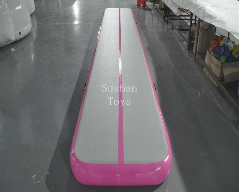 

8*1*0.2m inflatable gymnastic mat air track tumbling mat with electric air pump air floor for home use, beach, park and water