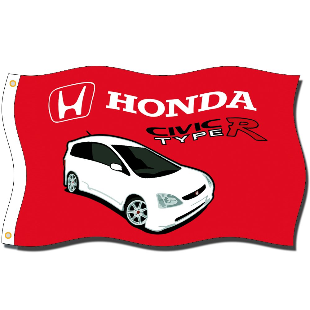 

[Good Flag]Honda Civic typer Flags 3X5FT 150X90CM 100% Polyester,Canvas Head with Metal Grommet,Used Indoors or Outdoors