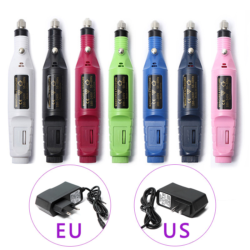 

20000RPM electric nail drill machine milling cutters Apparatus For Manicure Pedicure Cuticle Gel Polish Remover EU US Plug