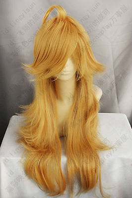

Panty Stocking with Garterbelt COS wig New Long Blonde Cosplay Party Wavy Wigs, Picture color