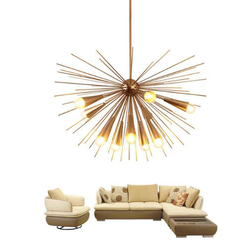 

Luxury Modern LED Chandelier Lighting Creative Design E27 Iron Hanging Lamp 10 Heads for Dining Living Room Light Fixtures