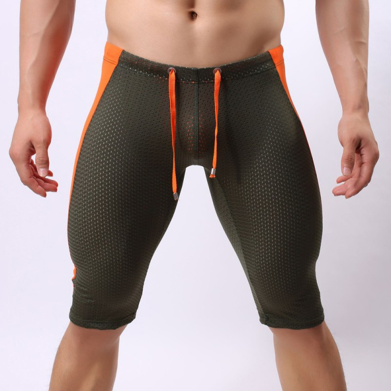 Short de course en maille serrée pour hommes, respirant, sport, entraînement, musculation, vélo, pantalon court à Compression, Short de Jogging