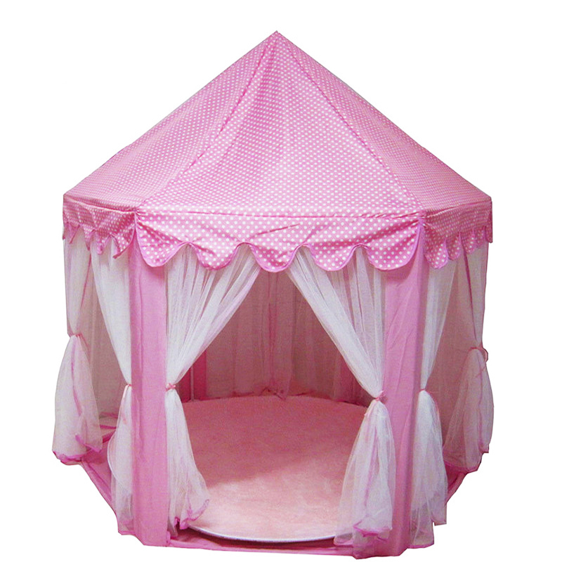 Portable Foldable Princess Folding Children Castle Play House Kids Gifts Outdoor Toy teepee tents Free Ship Factory Price Order Sale-image-412558262