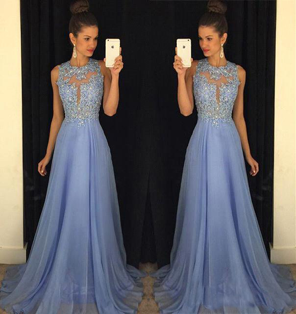 

Lavender Chiffon Long Bridesmaid Dresses For Wedding Prom Party Wear 2019 Beads Applique Lace Chiffon Long Gowns Vestido