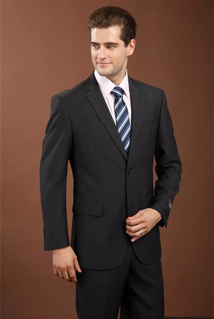 

Men Suit Blazer Latest Coat Pant Designs Black Business Suits Wedding Suits Custom Made Groom Wear Tuxedos Gray Formal Best Man Jacket+Pants