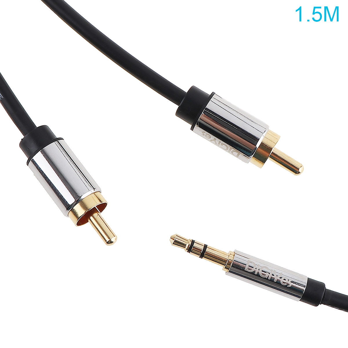 Home Theater HDTV MP3 3M//10Ft DiGiYes 3.5mm to 2-Male RCA Adapter Audio Stereo Cable Auxiliary AUX Stereo Audio Y Splitter for Smartphones Tablets Speakers