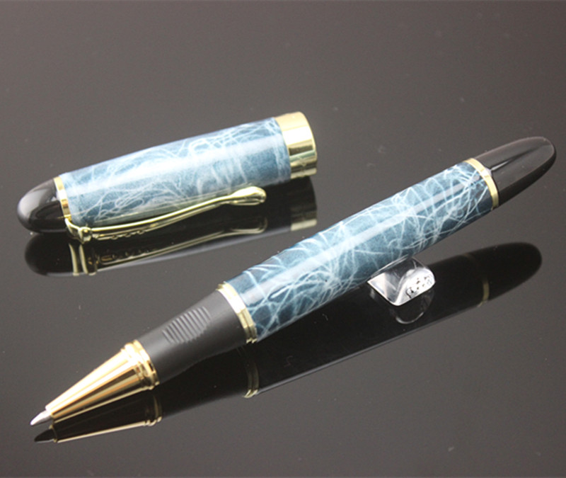 

Nice Quality Gold Clip Rollerball Pen Black Ink Medium Refill Jinhao 450 Signature Pens School and Office Supplies Stationery, As pic