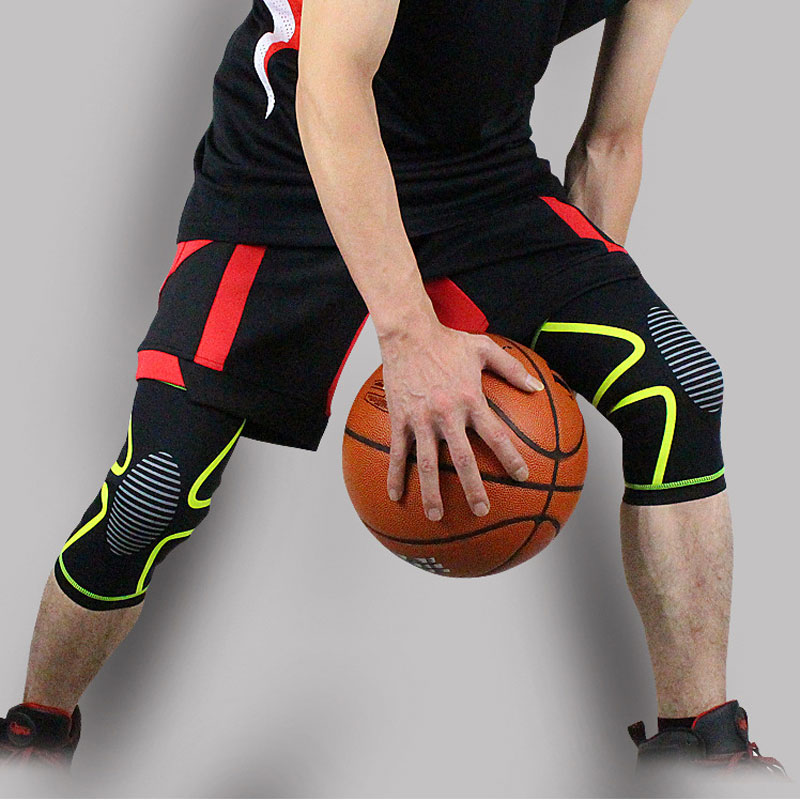 

2018 Compression Sleeve Knee Cover Sports Sleeves Basketball Running Cycling Volleyball Protection Knee Brace Compression Sleeve, Grey