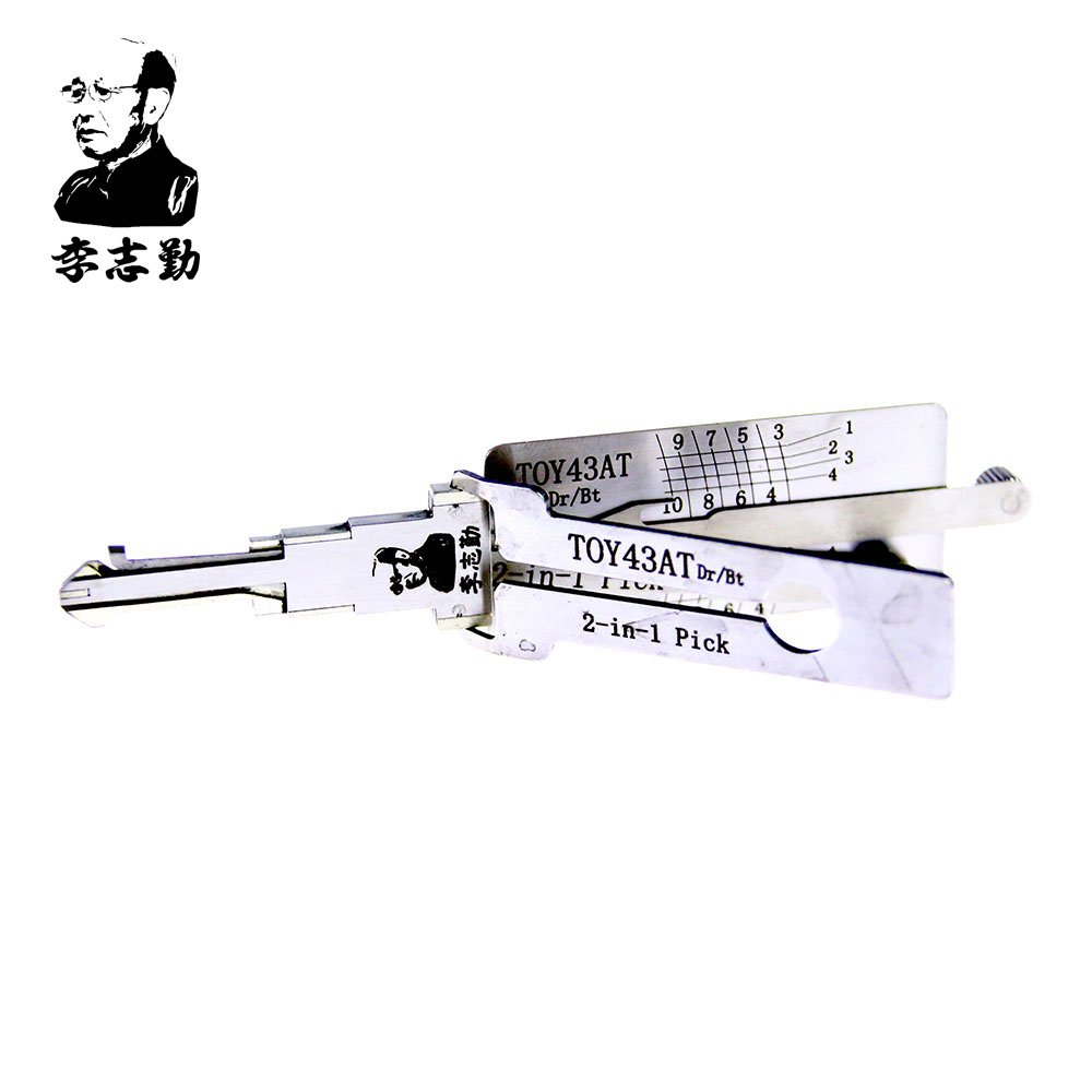 

hot sale best lishi auto tools 2in1 pick Lishi TOY43AT 2 in 1 lock pick and decoder for TOYOTA