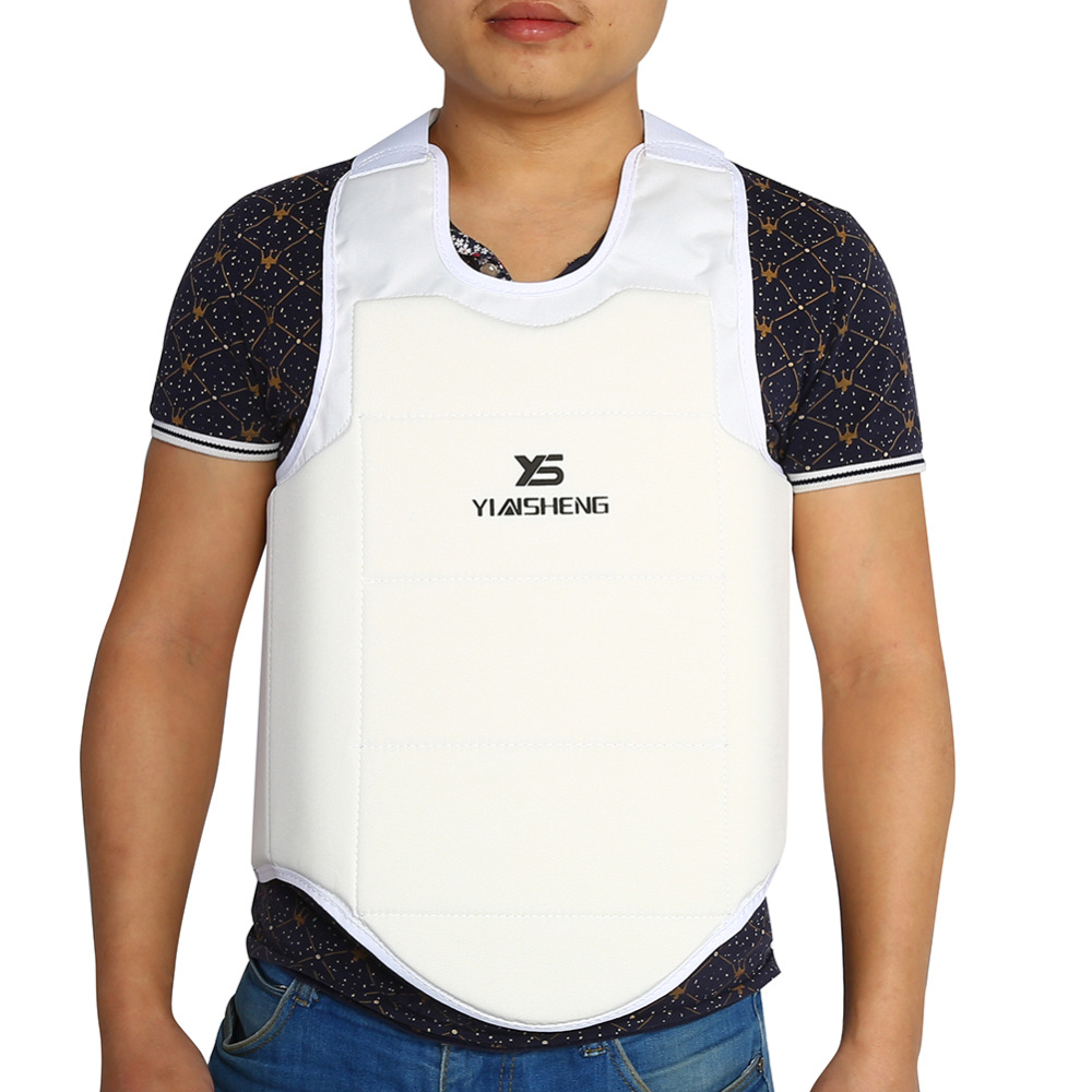 Karate Chest Guard Protector Adult Kids Karate Taekwondo Training MMA Martial Arts Chest Guard Vest Boxing Karate Body Protector Breast Protector Accessory