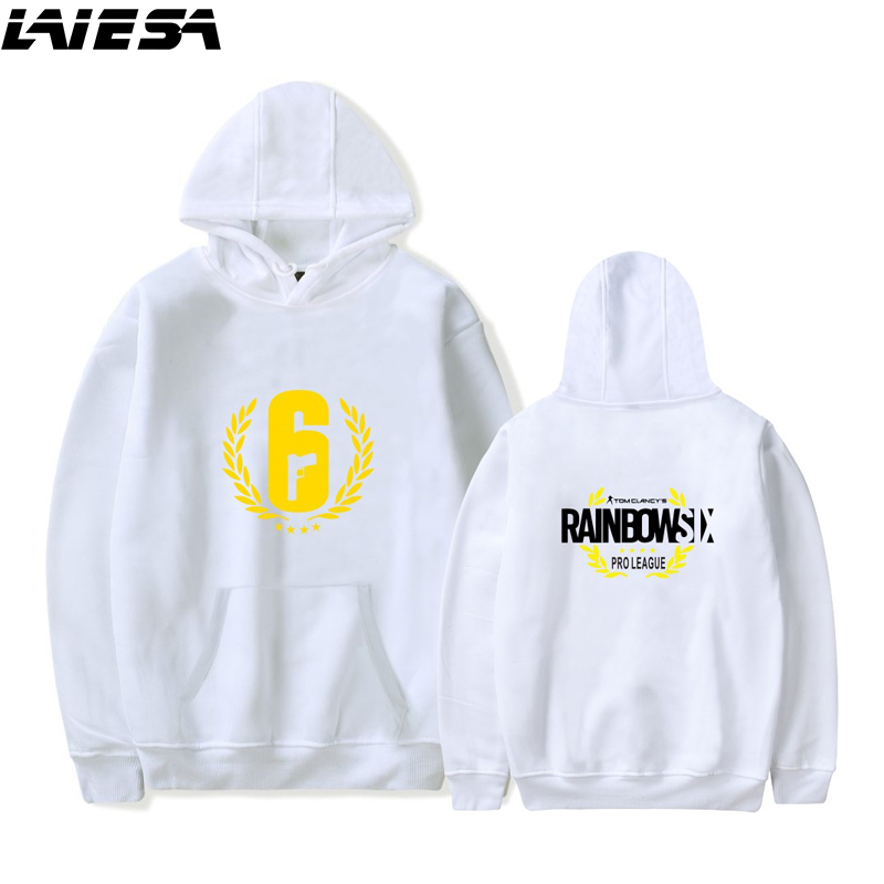 Liesa nouveau 2018 hommes sweats à capuche femme Sweatshirts Rainbow Six Siege imprimé pull surdimensionné Hip Hop Streetwear Hommes Sweat à capu