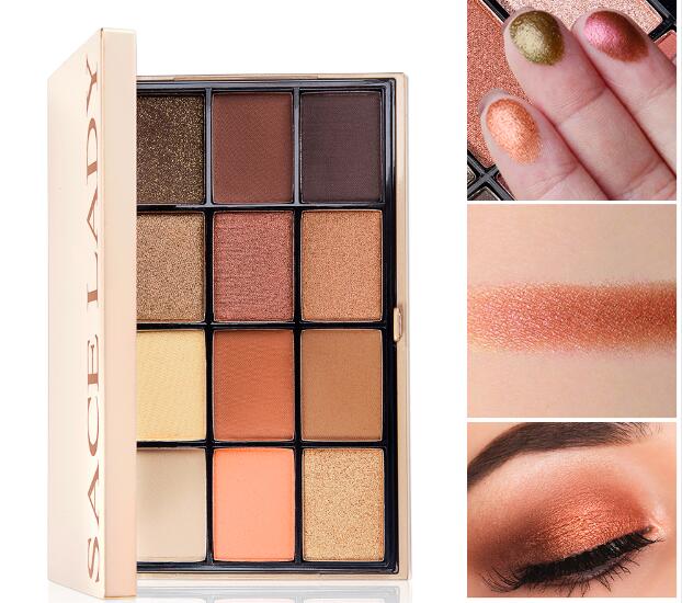 

Eyeshadow Palette Makeup Glitter Eye Shadow Pallete Professional Matte Shadow Make Up High Pigment Nude Cosmetic, Color