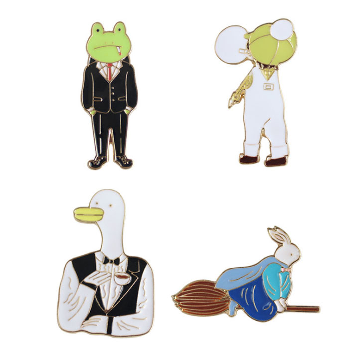 

Frog Duck Rabbit Boy Cute Cartoon Enamel Lapel Pins Badge For Men Women Children Clothes Backpack Shirt Hat Badge Wholesale Drop Shipping