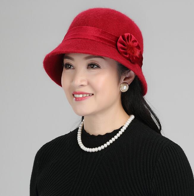 

Lady French Beret 100% Wool Beret Floral Dress Beanie Winte Korean plate Cap Knitted hat 5COLORS, Customize