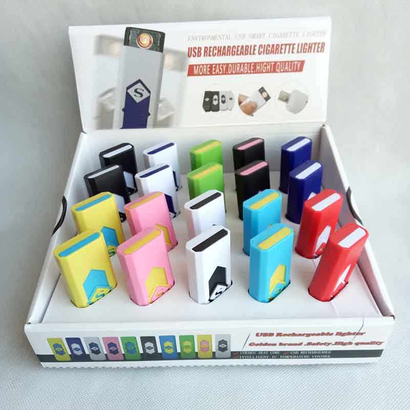 

Rechargeable flameless With Smoking also Lighter Cigar torch Display Box lighters offer USB cigarette gas electronic arc Tools Accessor Tmgc