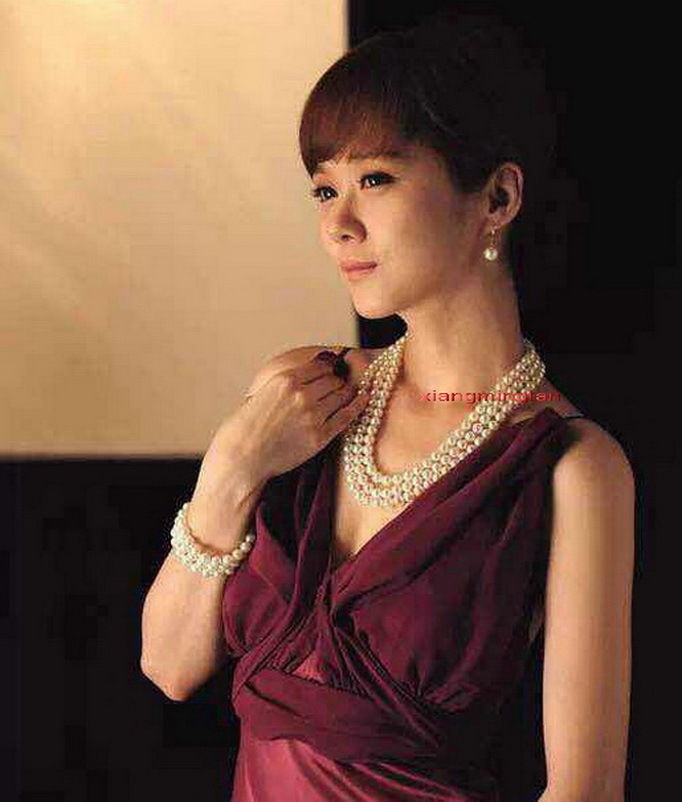 

3 row 17"19"21" 9-10mm real south sea white pearl SETS necklace bracelet earring