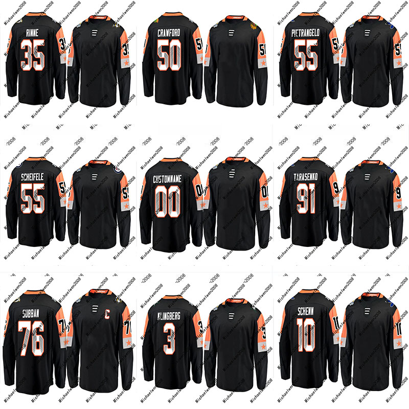 

2018 All-Star Central Division Jersey 76 P.K. Subban 91 Vladimir Tarasenko 55 Mark Scheifele 55 Alex Pietrangelo Custom Hockey Jerseys, 35 pekka rinne