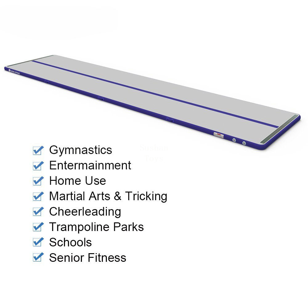 

6x1x0.1m inflatable gymnastics airtrack tumbling mat air track floor mats for home use/beach/park/water