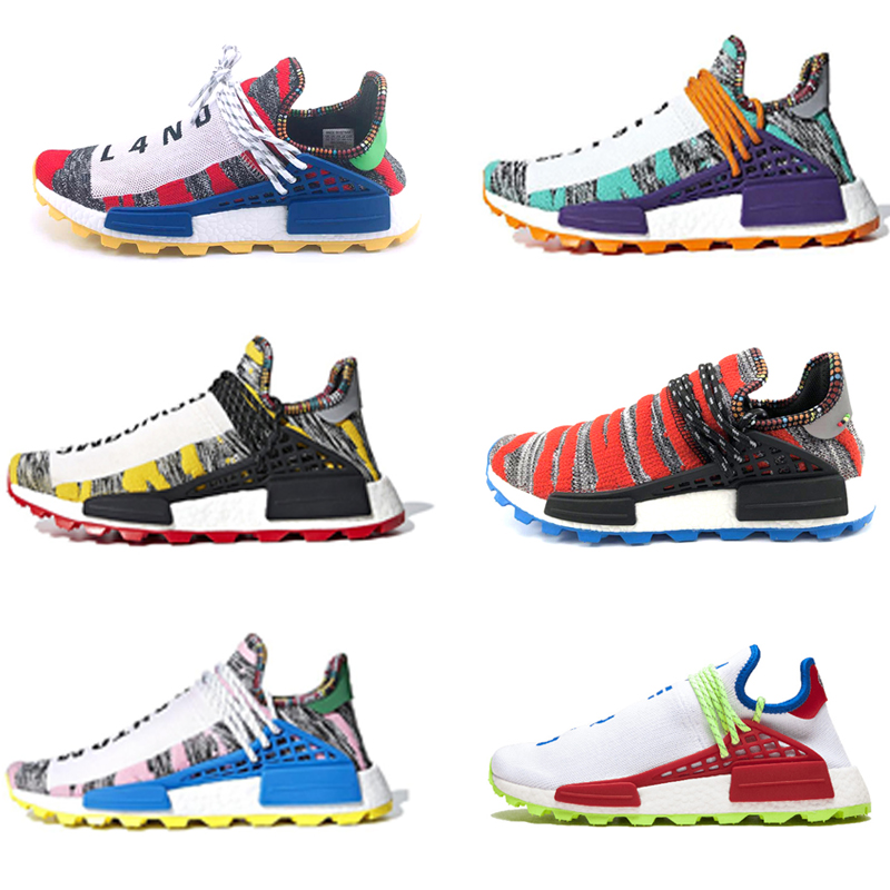 

Authentic Afro Hu Human Race Pharrell Williams NERD traniers Shoes Man Women Designs Running Jogging Hiking Shoes Sneakers sports Sneakers
