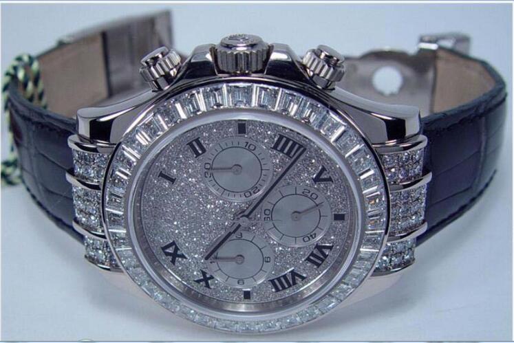 

Hot Selling Luxury Wristwatch 18kt White Gold Full Diamond Model - 116599 TBR Automatic Mens Watch Men's Wrist Watches