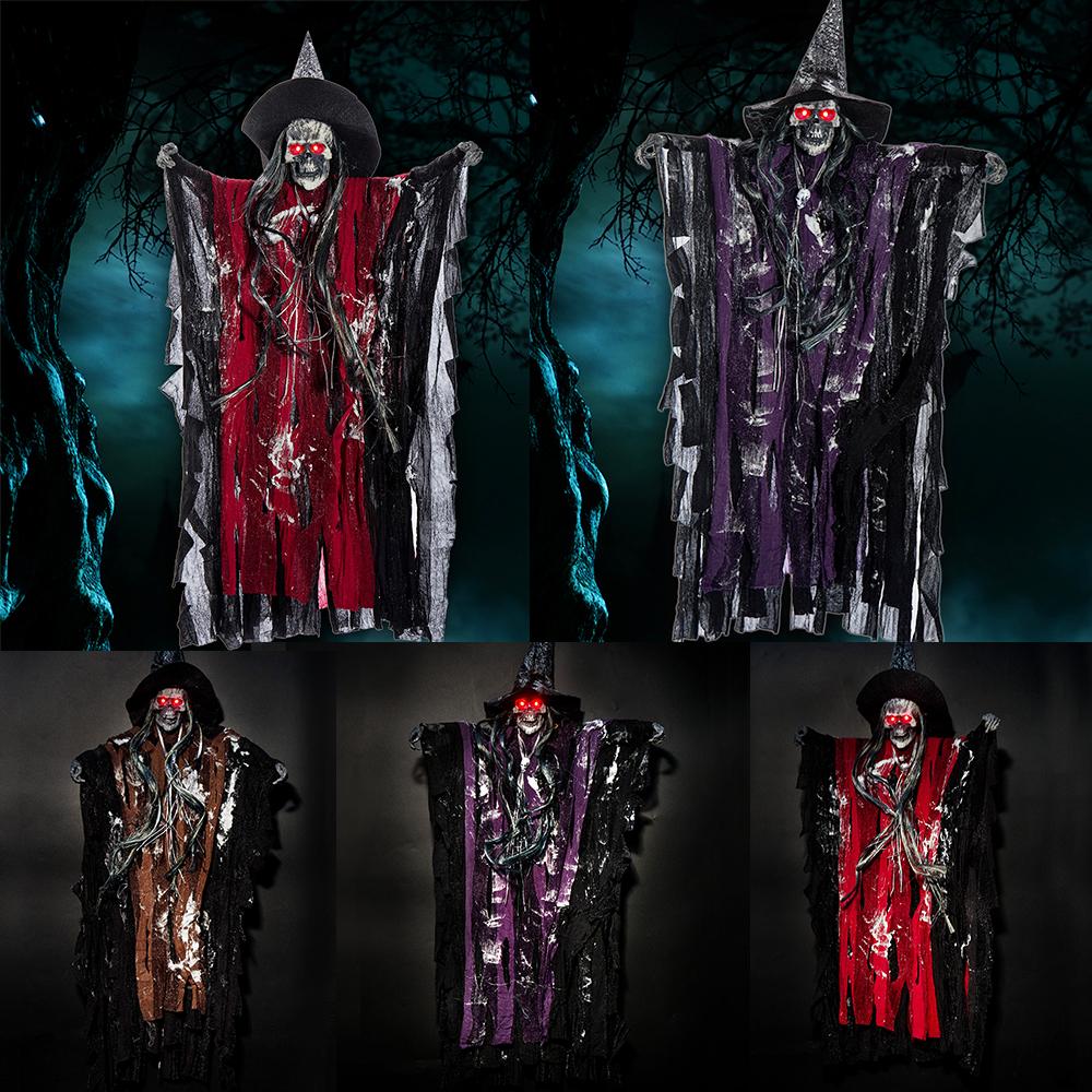 Haunted Manor Campanello SUONI LUCI Spaventoso Halloween Festa Decorazione Prop