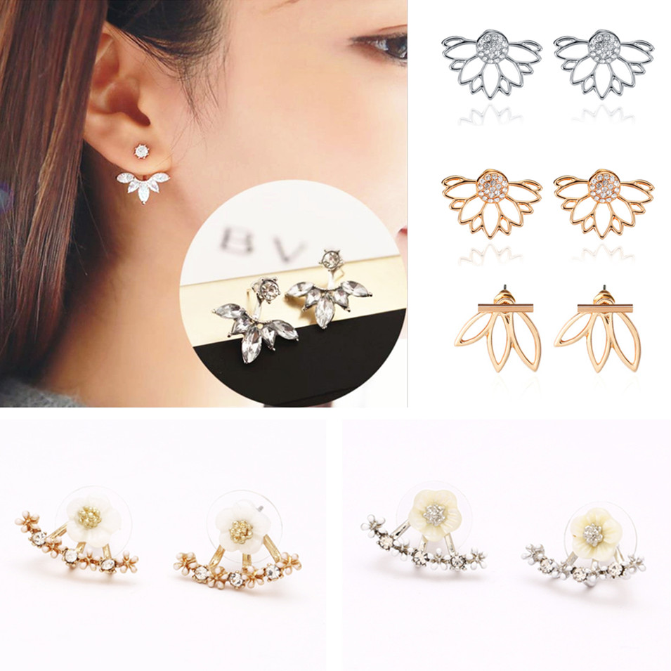Boucles d'oreilles pendantes à fleurs ajourées pour femmes, rondes avec breloque en Zircon cubique, bijoux cadeau pour femmes, 2018