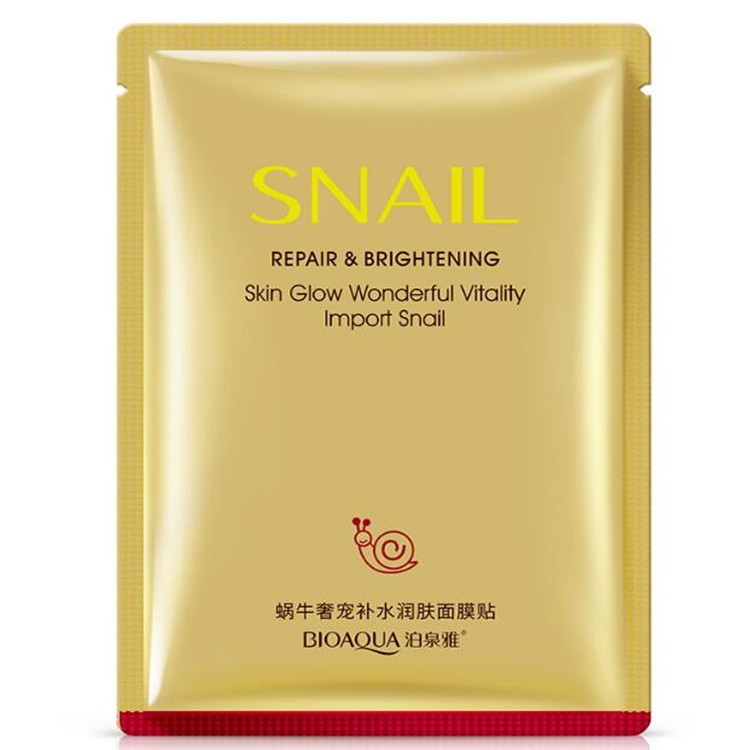 

Droshipping Bioaqua snail luxury pet hydrating rejuvenation invisible mask moisturizing slippery oil balance shrink pores beauty mask