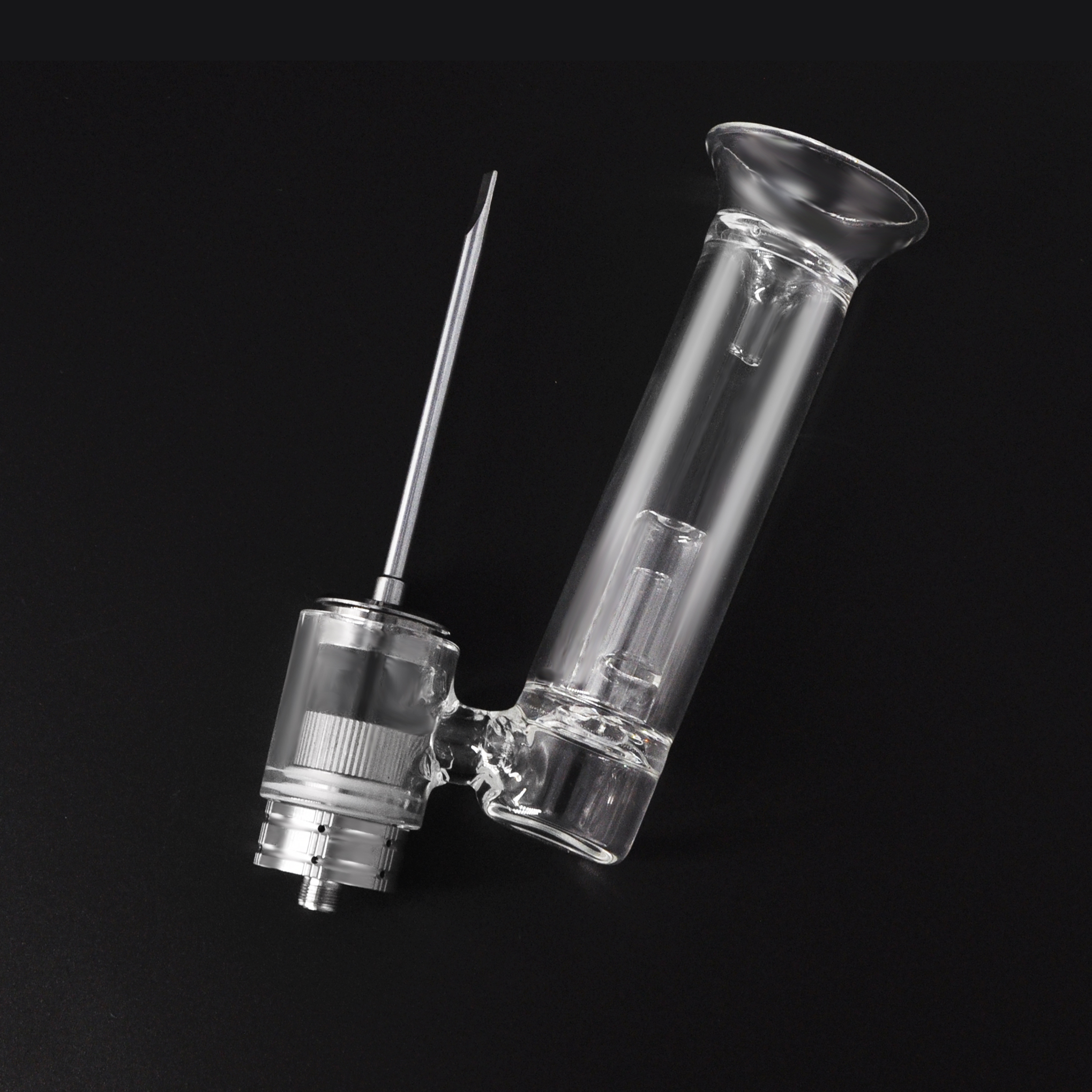 

Longmada 510 Rig E Nail Starter Kit Quartz Coil Glass Dabbing Bubbler Dry Herb & Wax Mr.Bald III For 10-28W Mechanical mod
