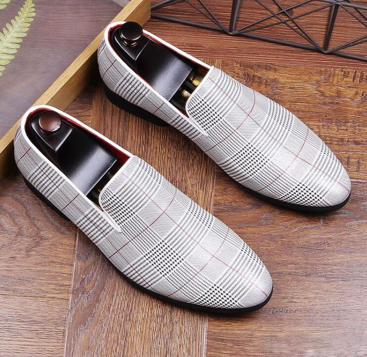 

Spring Summer Mens Loafer Fashion Slip On Men Business Dress Shoes Leather Casual Shoes Leisure Party Shoes, Black