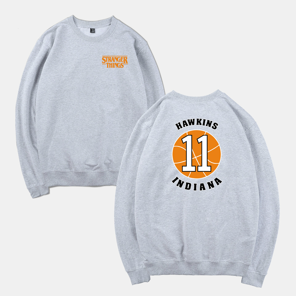 

Blackday Harajuku Stranger Things Hawkins Indiana Spring Warm Hoodies Sweatshirt Men/Women Tracksuit Hip Hop Hoodie Clothes, Black