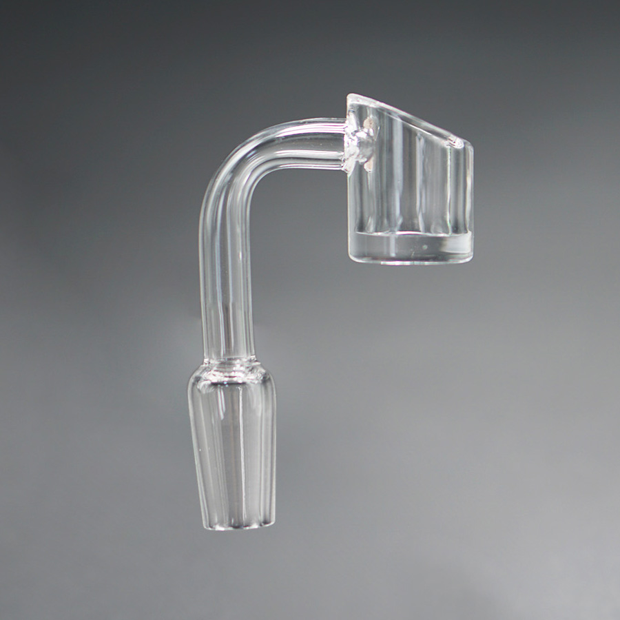 

High quallity 4mm Thick Quartz Banger Nail With Male 14mm 90 Degree Domeless 100% real Quartz Nail for Water Pipes