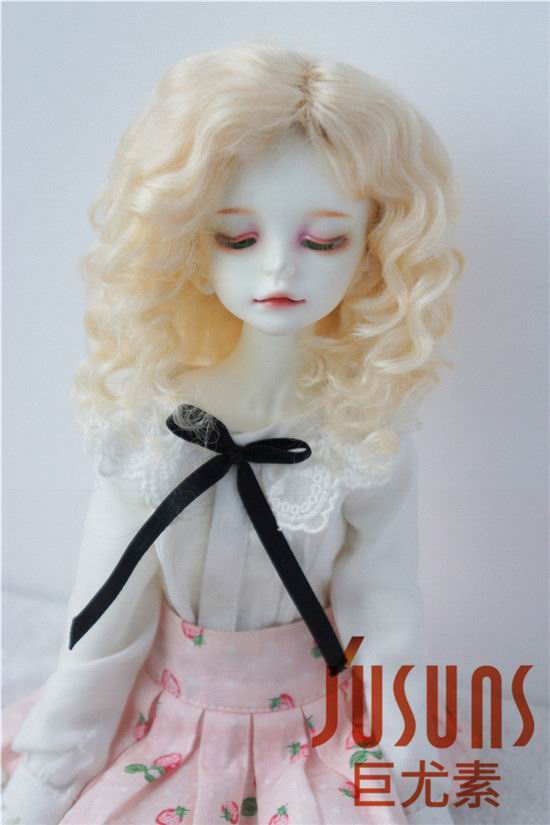 Lovely Synthetic Mohair Doll W//Wig Makeup Curly Movable Joints Doll Accessories