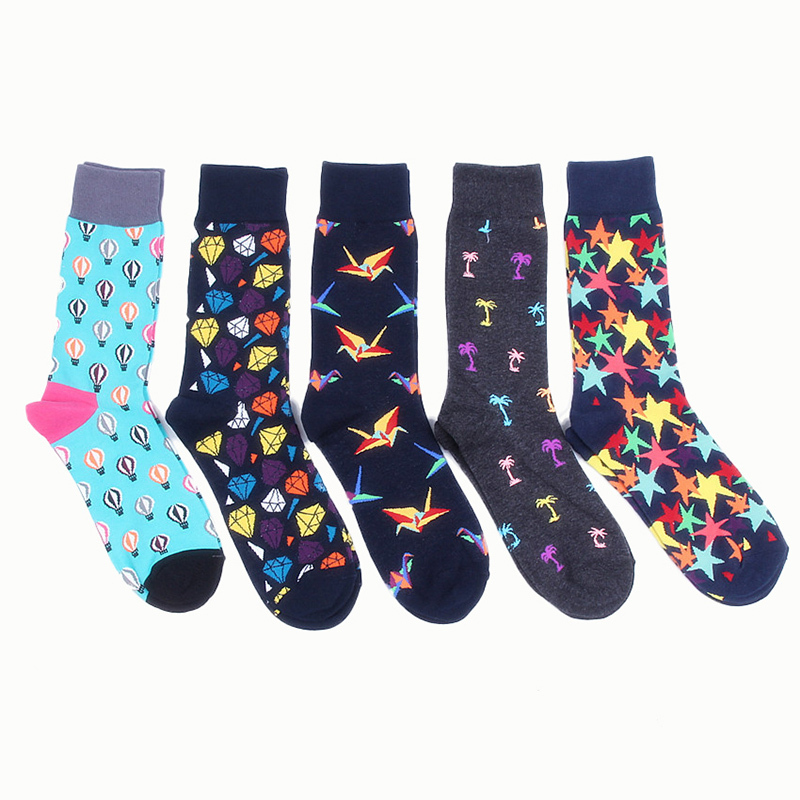 Casual Socks Blue Pineapple Art Socks Novelty Custom Socks Hip Hop Cartoon Socks Elite Crew Socks