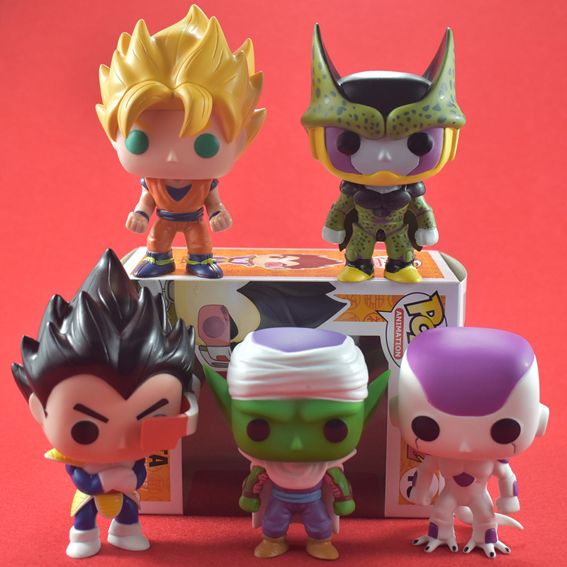 

FUNKO POP Dragon pearl sun wukong, bejita shah ruffi, the cartoon hand office of the Q version of the doll model.