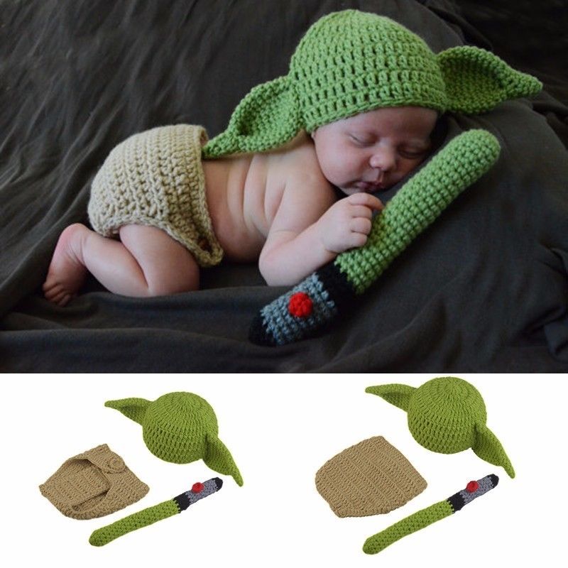 

newborn Crochet photography Crochet Newborn Boys Photography Props Knitted Baby Y Style Costumes, Green
