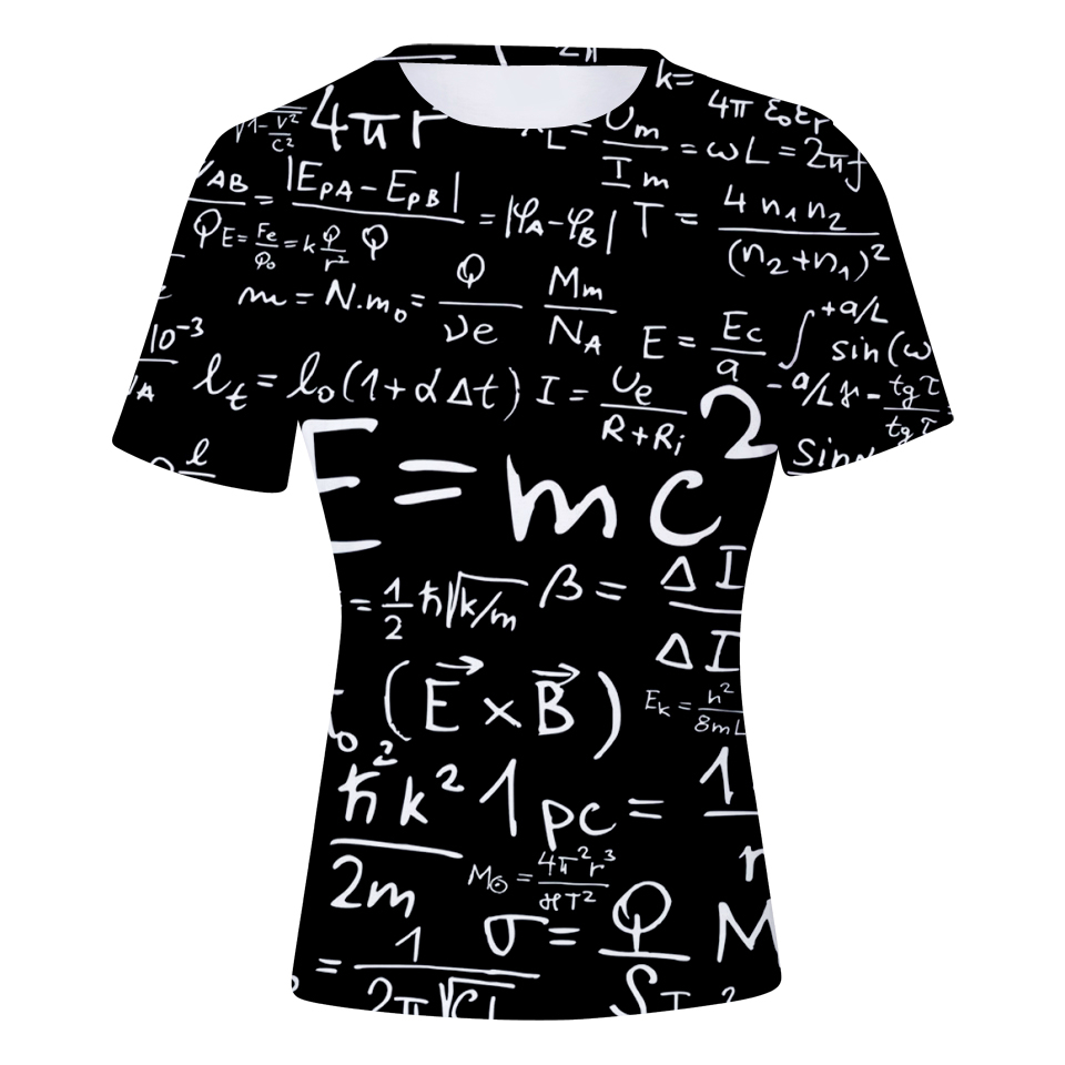 

Blackday Kpop Ernst's Theory Of Relativity 3D Print T-shirt Print E=MC2 Men Women Special Funny Summer Fashion Tshirt Tees, As picture