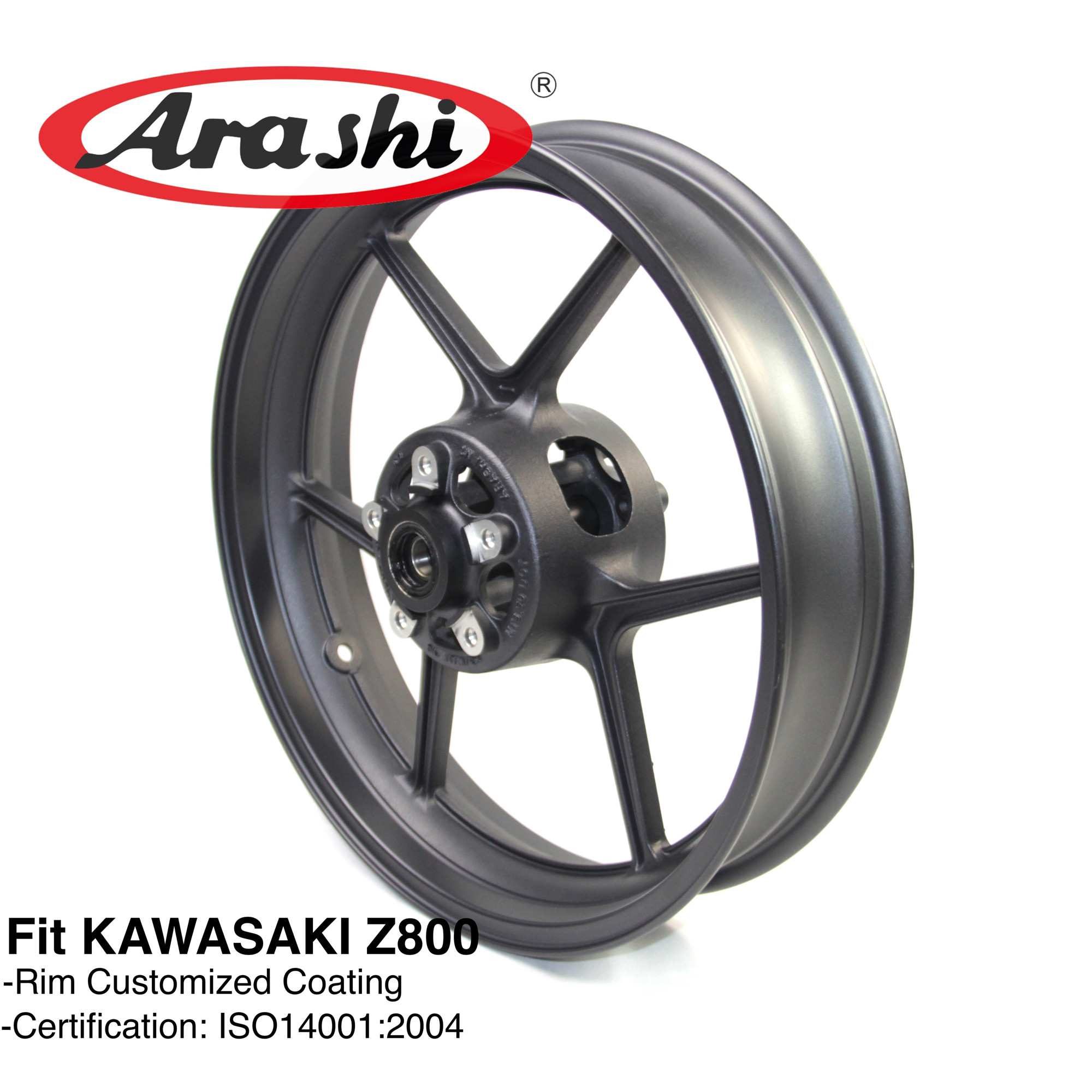 

Arashi Front Wheel Rim For Kawasaki Z800 2013 2014 2015 Z 800 Motorcycle Accessories CNC Aluminum ER-6N Ninja ZX-10R Z750 Z1000SX