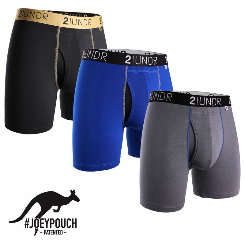 

2UNDR Men's Underwear Underpants Joey Pouch SWING SHIFT - 6" BOXER BRIEF Modal Fabric ~ NO BOX