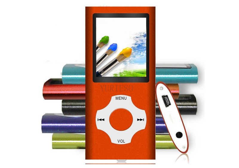

1.8" LCD Screen MP3 MP4 Multi Media Video Player Music FM Radio 4th Gen with TF SD card slot for 4G 8G 16GB TF Card, As picture