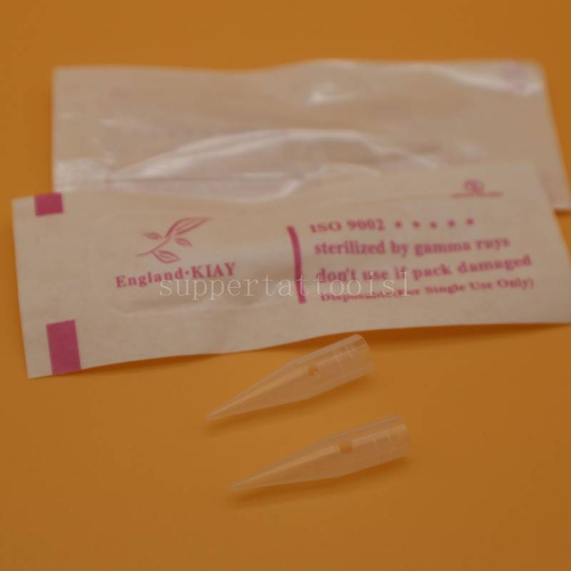 

100Pcs Disposable 1RL Needle Tips Permanent Makeup Eyebrow Lip Tattoo Needle Caps For Sunshine Giant Sun Tattoo Machine Gun