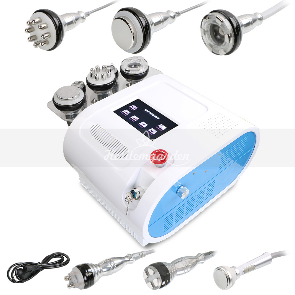 

6 In 1 RF Radio Frequency Skin Care Vacuum Ultrasonic Weight Loss Liposuction cooling skin rejuvenation Cavitation Slimming Machine